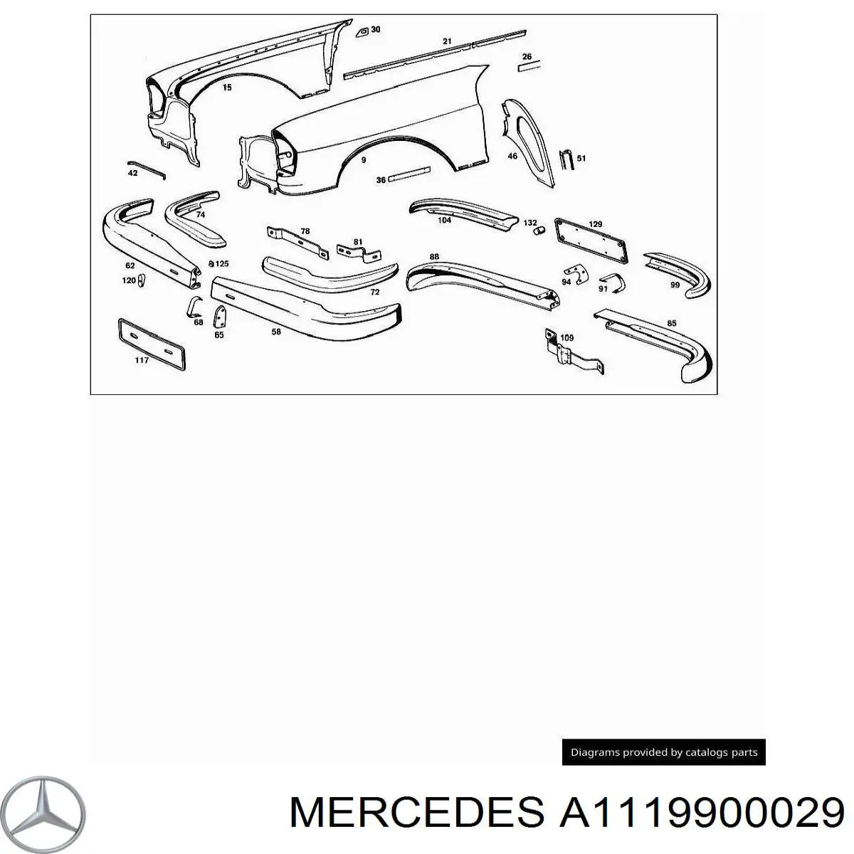 Купить A1119900029 Mercedes 