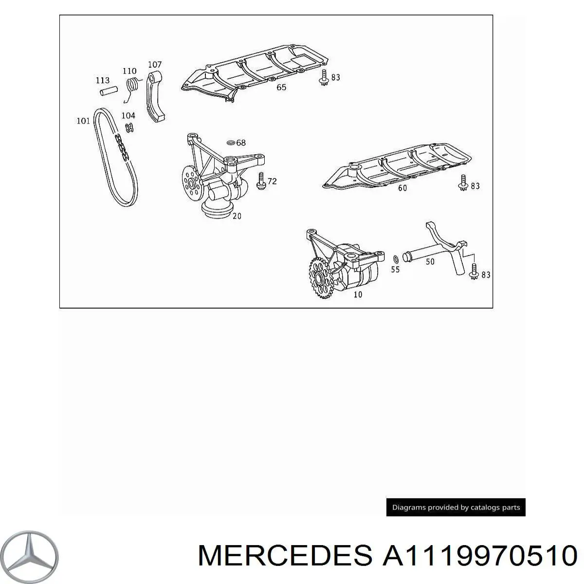  Mercedes A1119970510 цена, от 4.74 USD