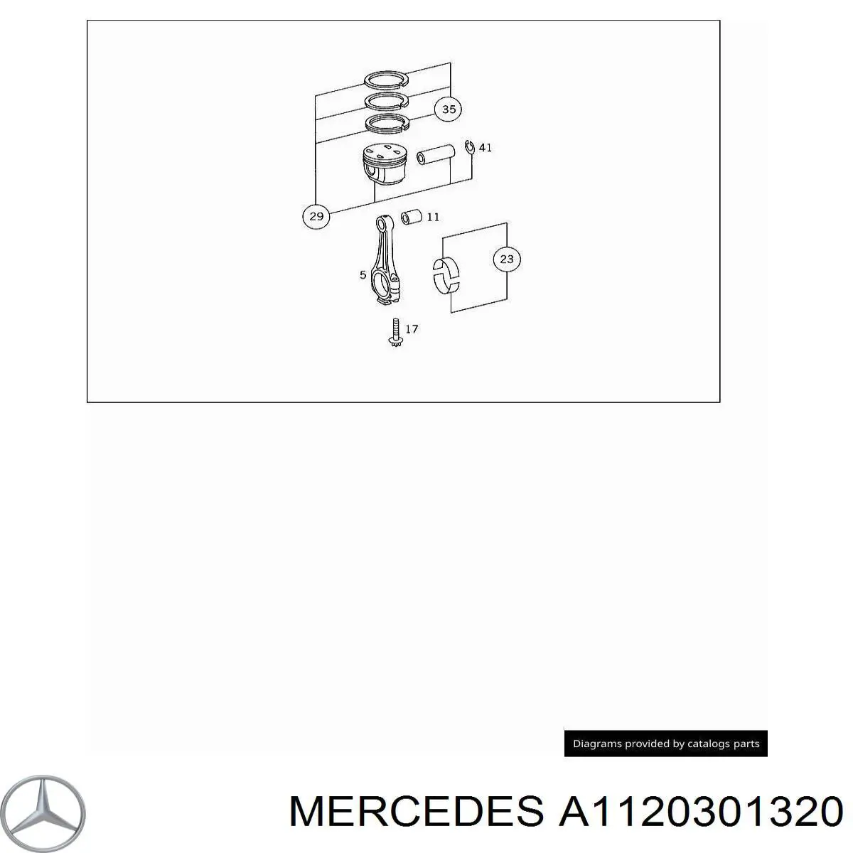 Шатун поршня ДВС Mercedes A1120301320 цена, от 15.20 USD