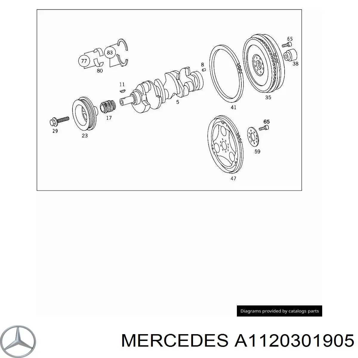 A1120301905 Mercedes Демпферный маховик