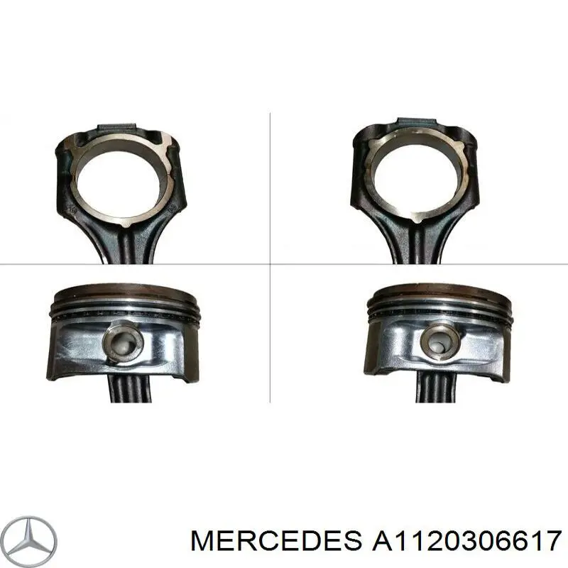 A1120306617 Mercedes поршень в комплекте на 1 цилиндр, std