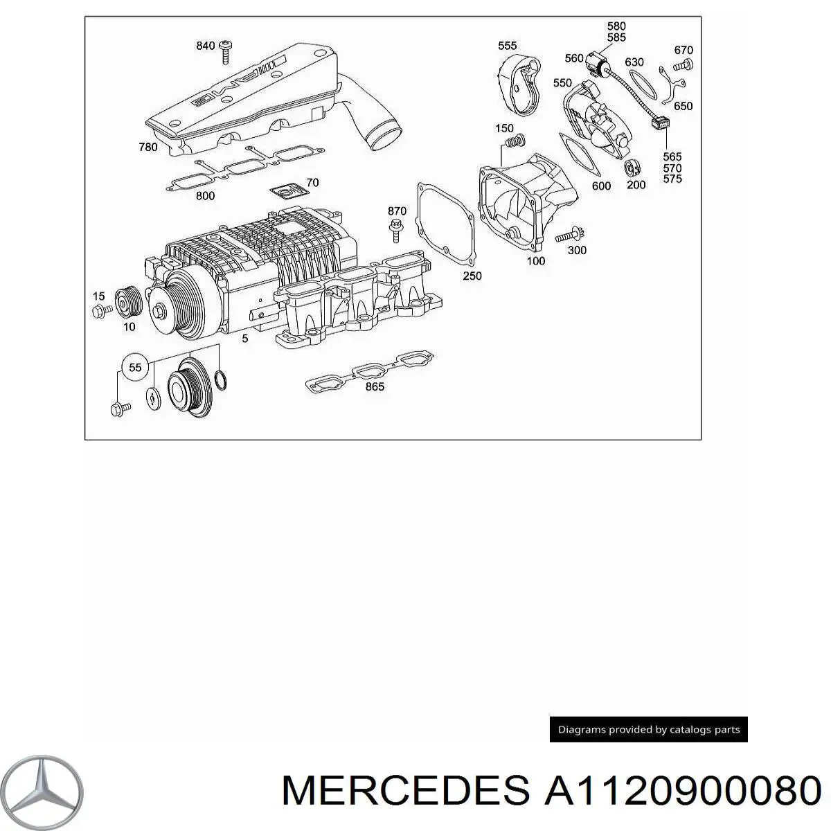 A1120900080 MERCEDES Turbocompresor, sobrealimentación original y equivalente
