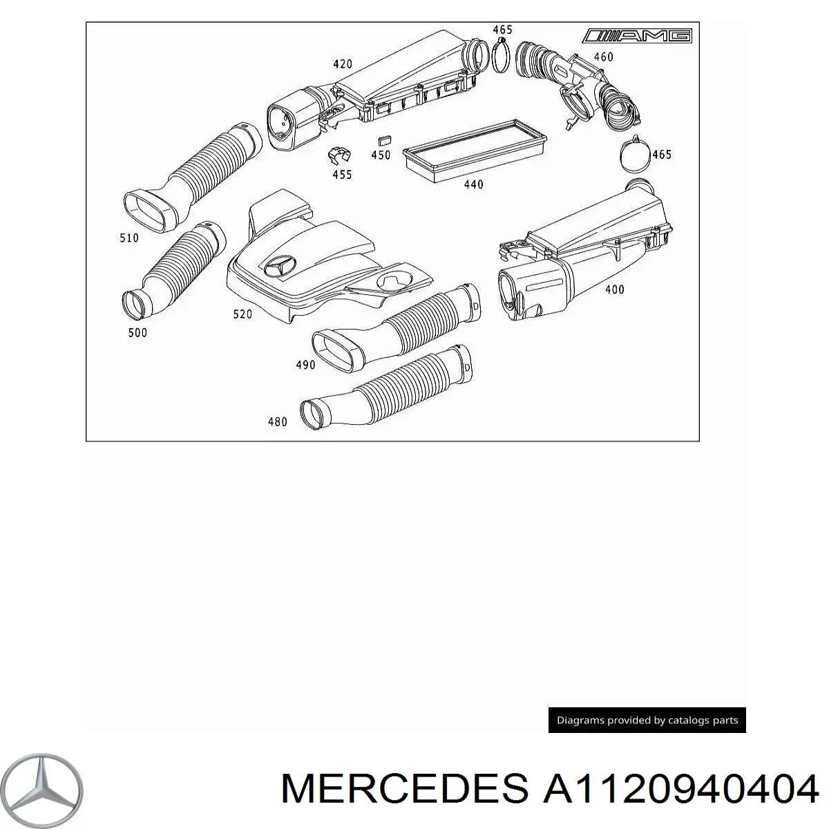 A1120940404 Mercedes воздушный фильтр