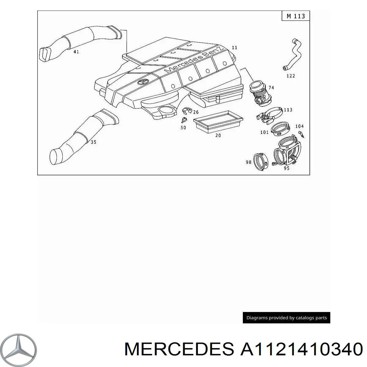  Mercedes A1121410440 цена, от 7.42 USD