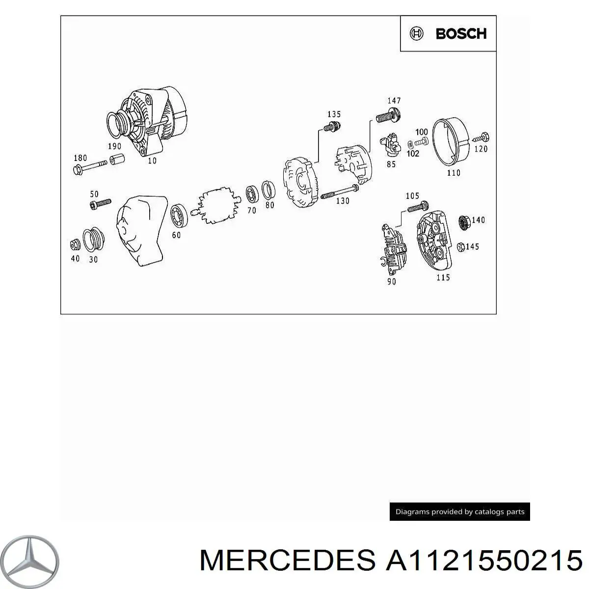 A1121550215 Mercedes Обгонная муфта генератора