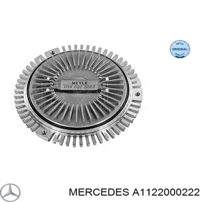 A1122000222 Mercedes вискомуфта (вязкостная муфта вентилятора охлаждения)