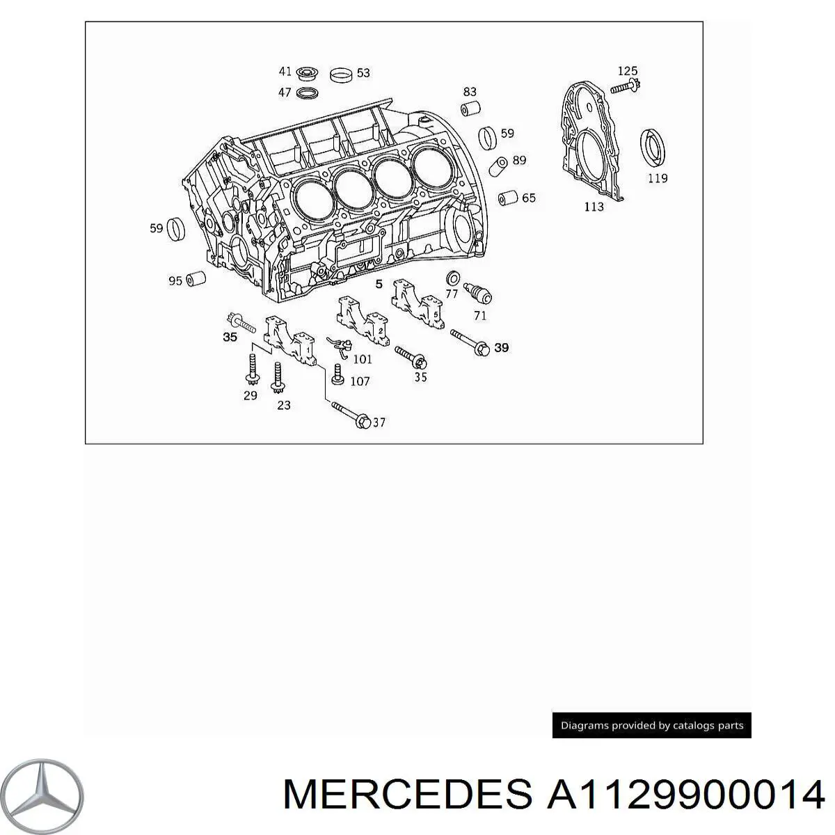  Mercedes A1129900014 цена, от 3.80 USD