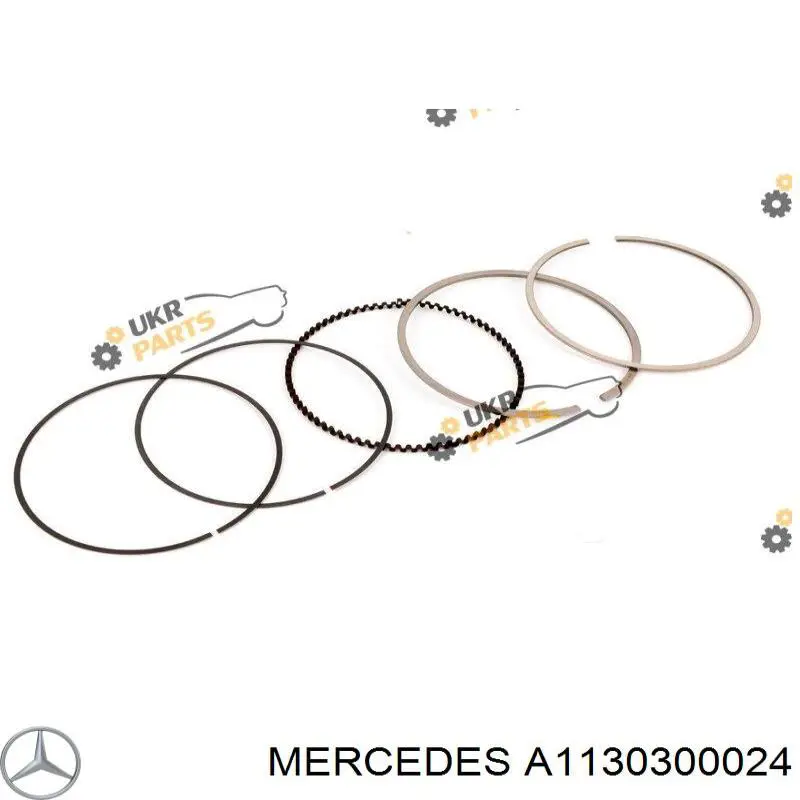 Кольца поршневые на 1 цилиндр, STD. Mercedes A1130300024