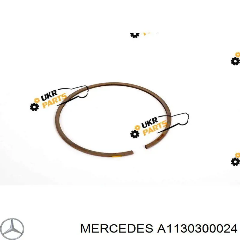 Комплект поршневых колец на 1 цилиндр, STD Mercedes A1130300024