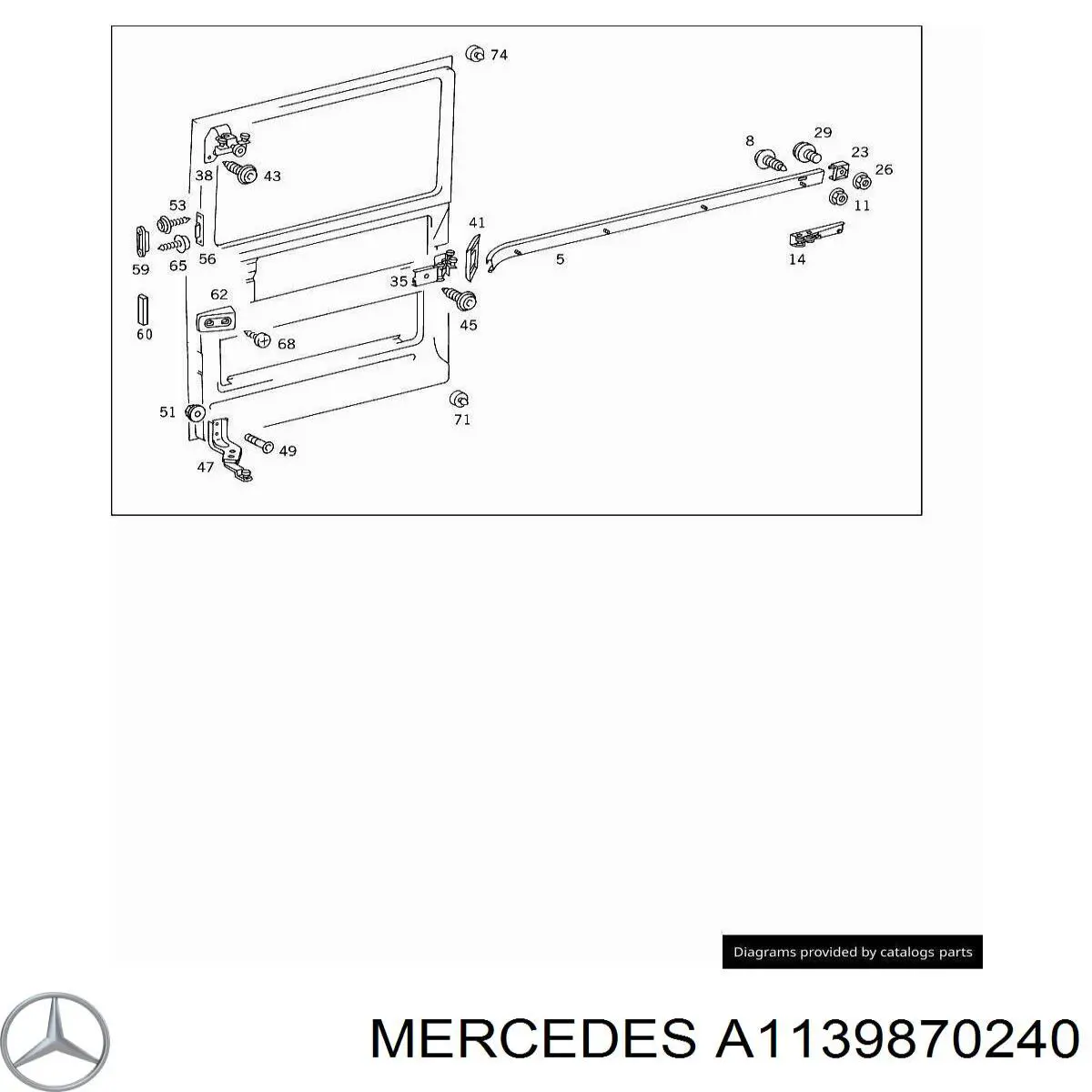  Mercedes A1139870240 цена, от 4.50 USD