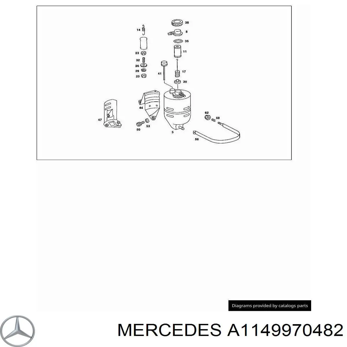 A1149970482 Mercedes Шланг амортизатора заднего