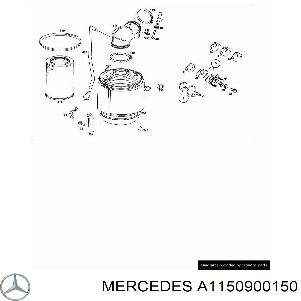 Механический топливный насос A1150900150 Mercedes