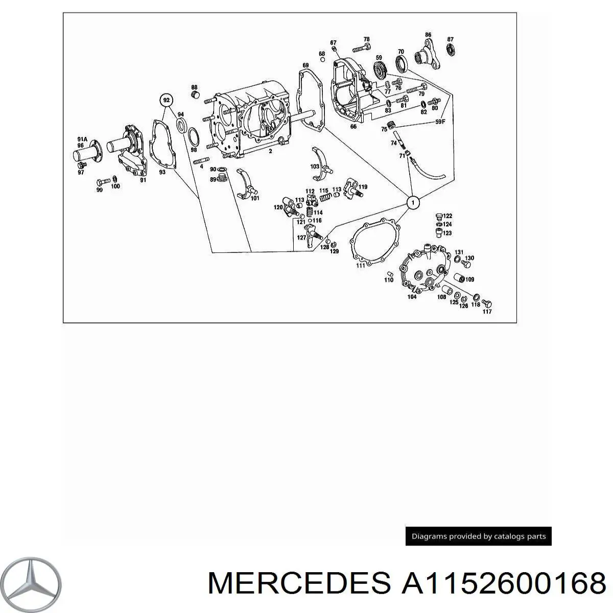 A1152600168 Mercedes Ремкомплект КПП