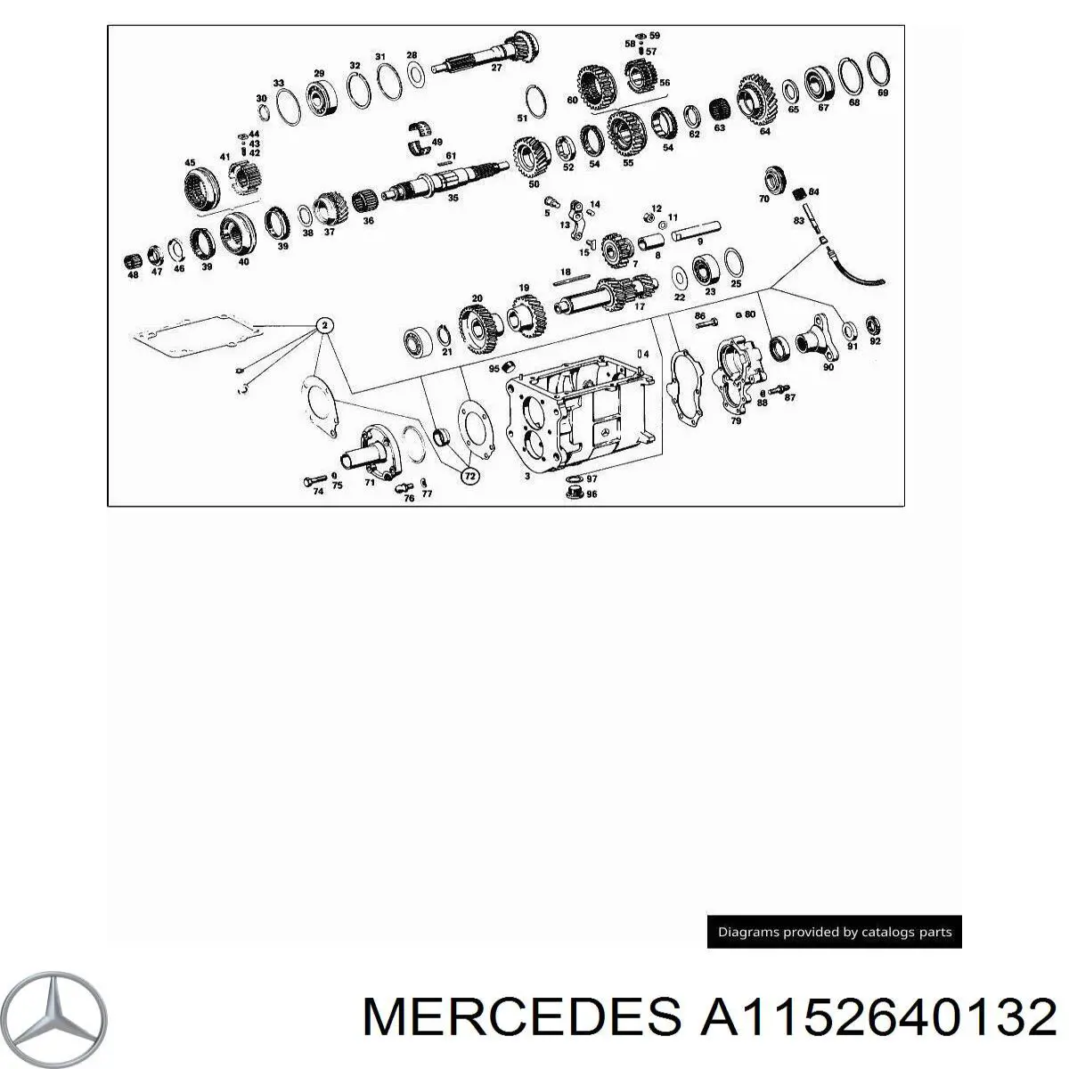  Mercedes A1152640132 цена, от 22.44 USD