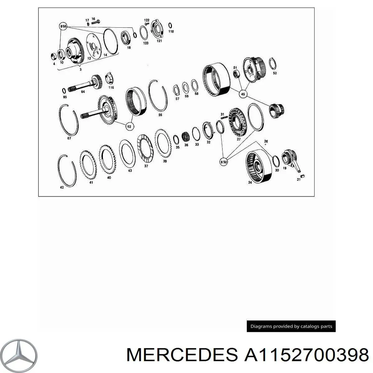 Фильтр коробки автомат Mercedes A1152700398 цена, от 15.27 USD