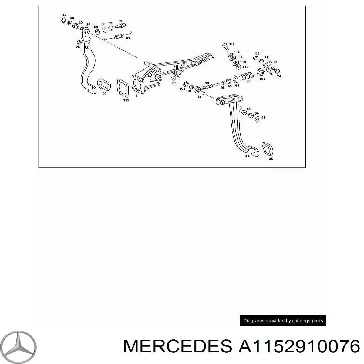 Купить A1152910076 Mercedes 