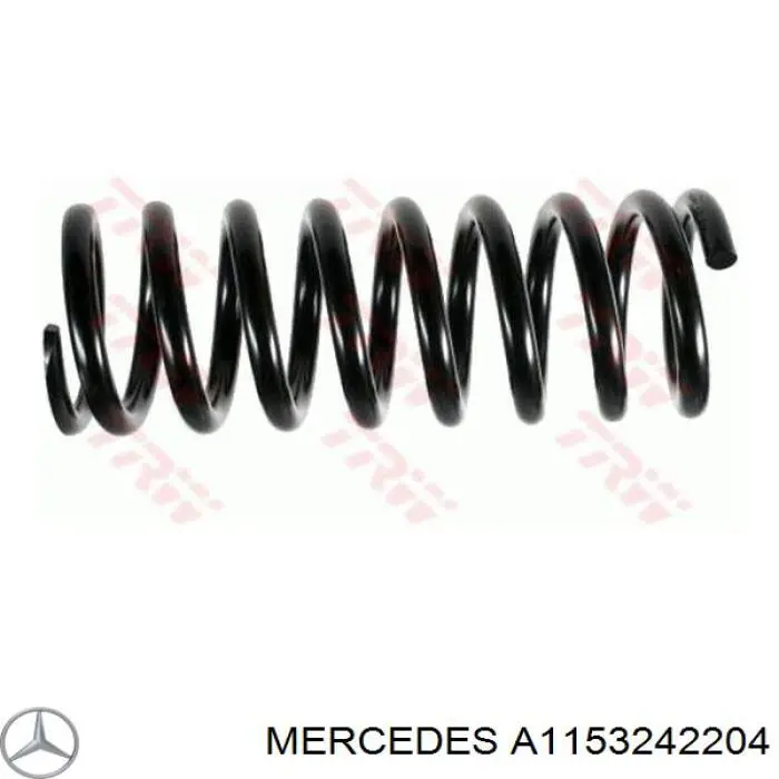 A1153242204 Mercedes пружина задняя