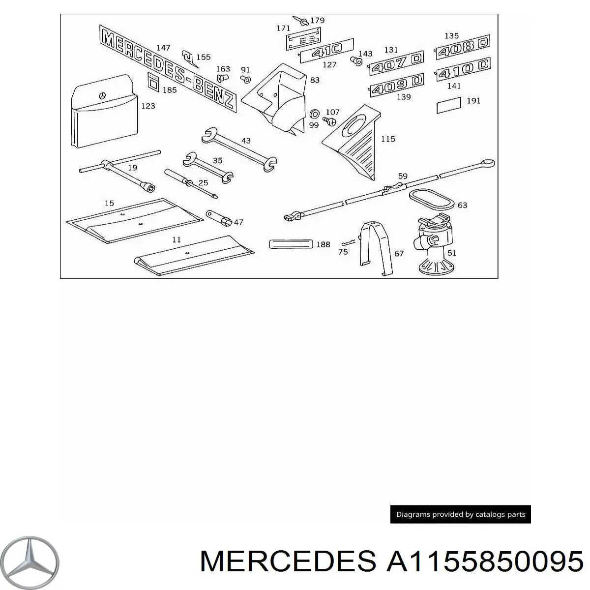 Купить A1155850095 Mercedes 
