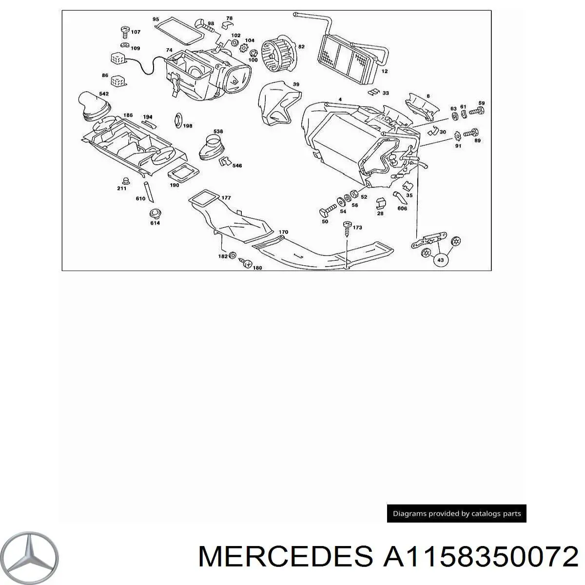 A1158350072 Mercedes клапан trv кондиционера