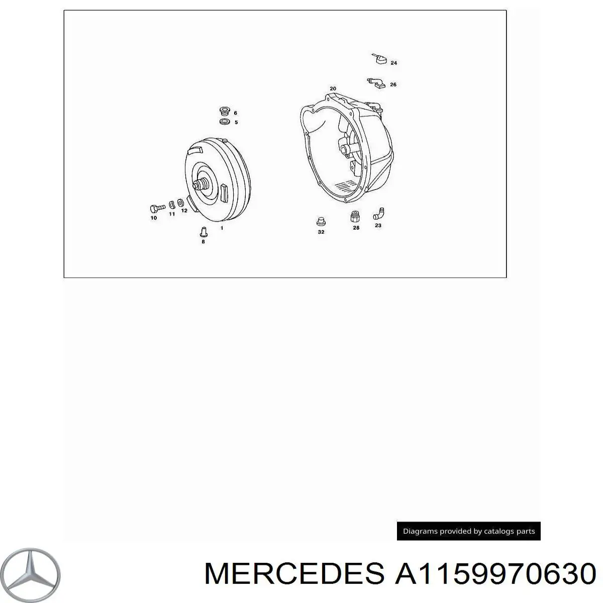  Mercedes A1159970630 цена, от 6.54 USD