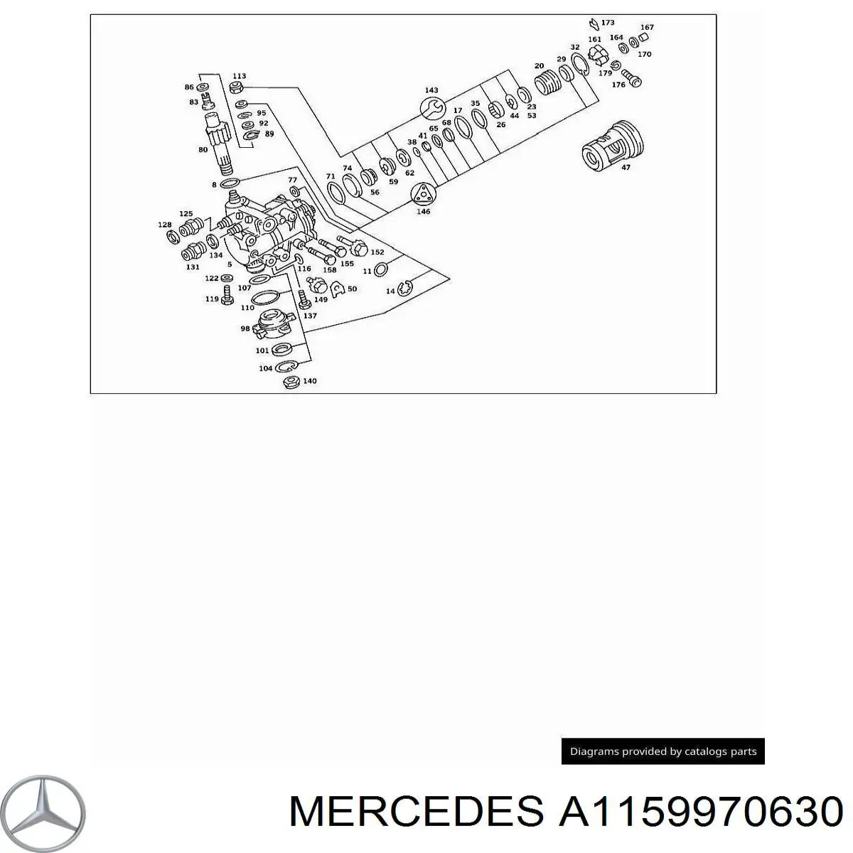 Купить A1159970630 Mercedes 