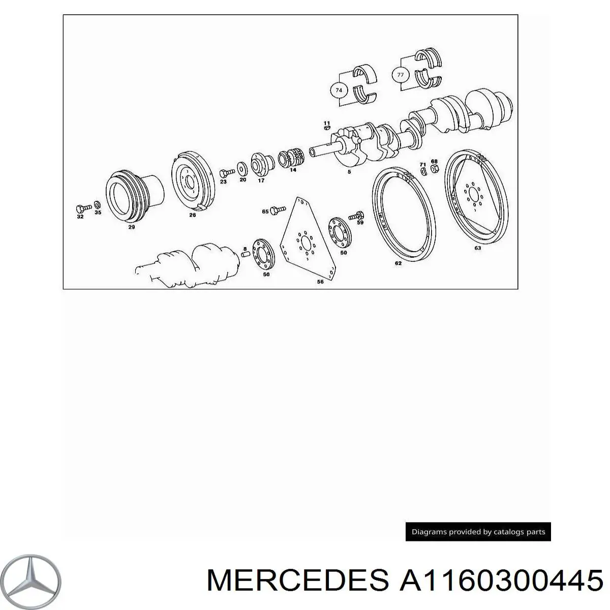  Mercedes A1160300445 цена, от 174.58 USD