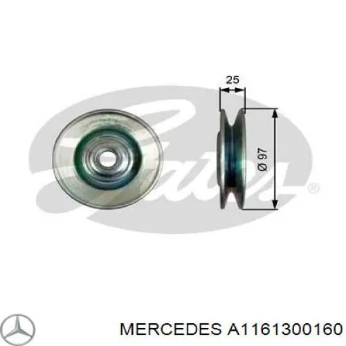 Натяжной ролик A1161300160 Mercedes