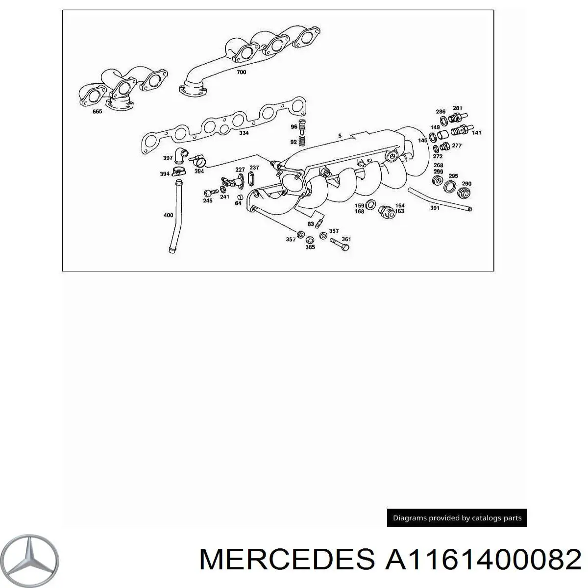  Mercedes A1161400082 цена, от 226.14 USD