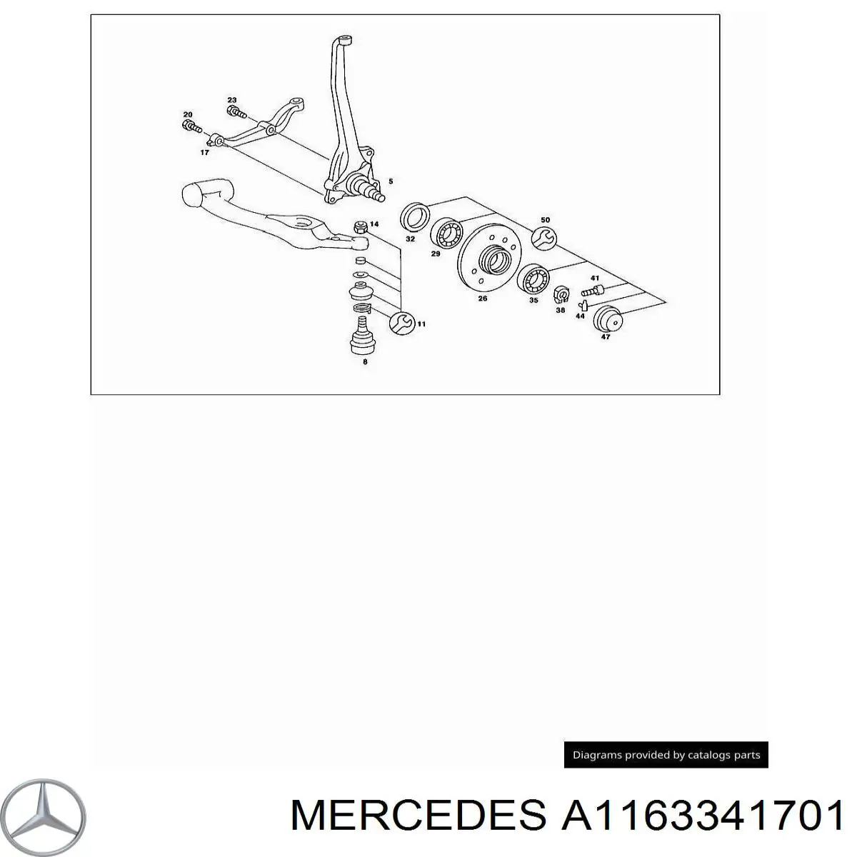  Mercedes A1163341701 цена, от 12.67 USD