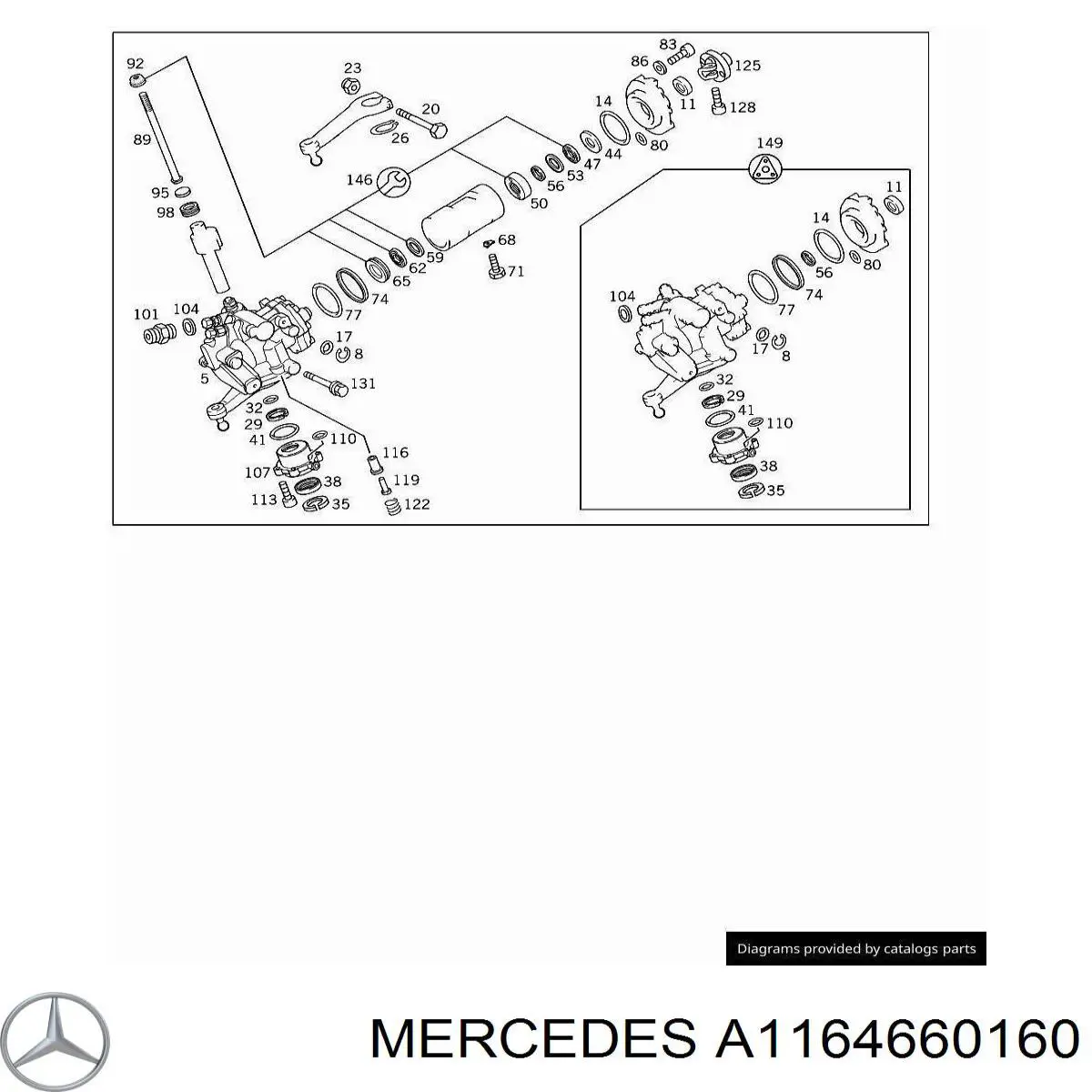  Mercedes A1164660160 цена, от 4.36 USD
