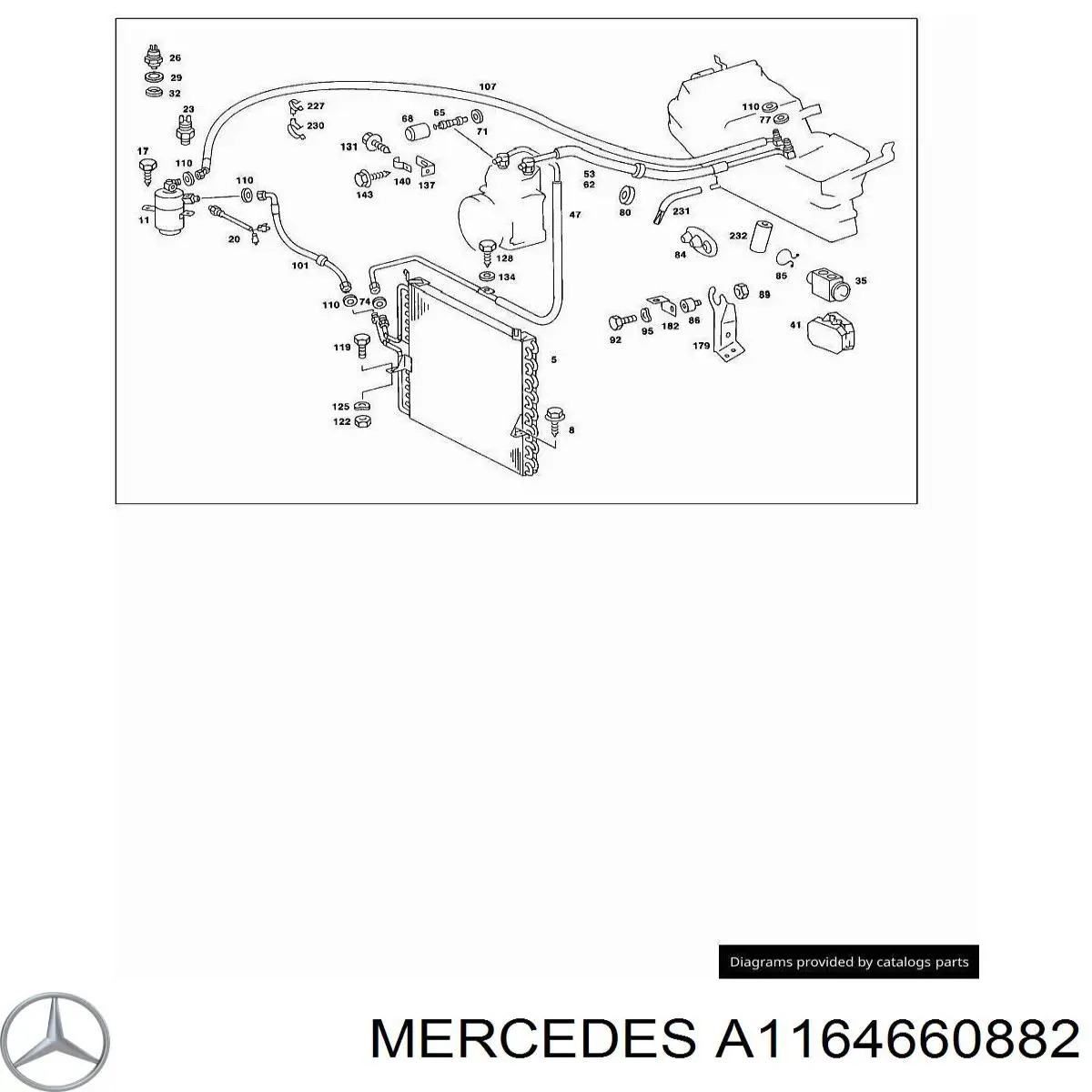  Mercedes A1164660882 цена, от 6.65 USD