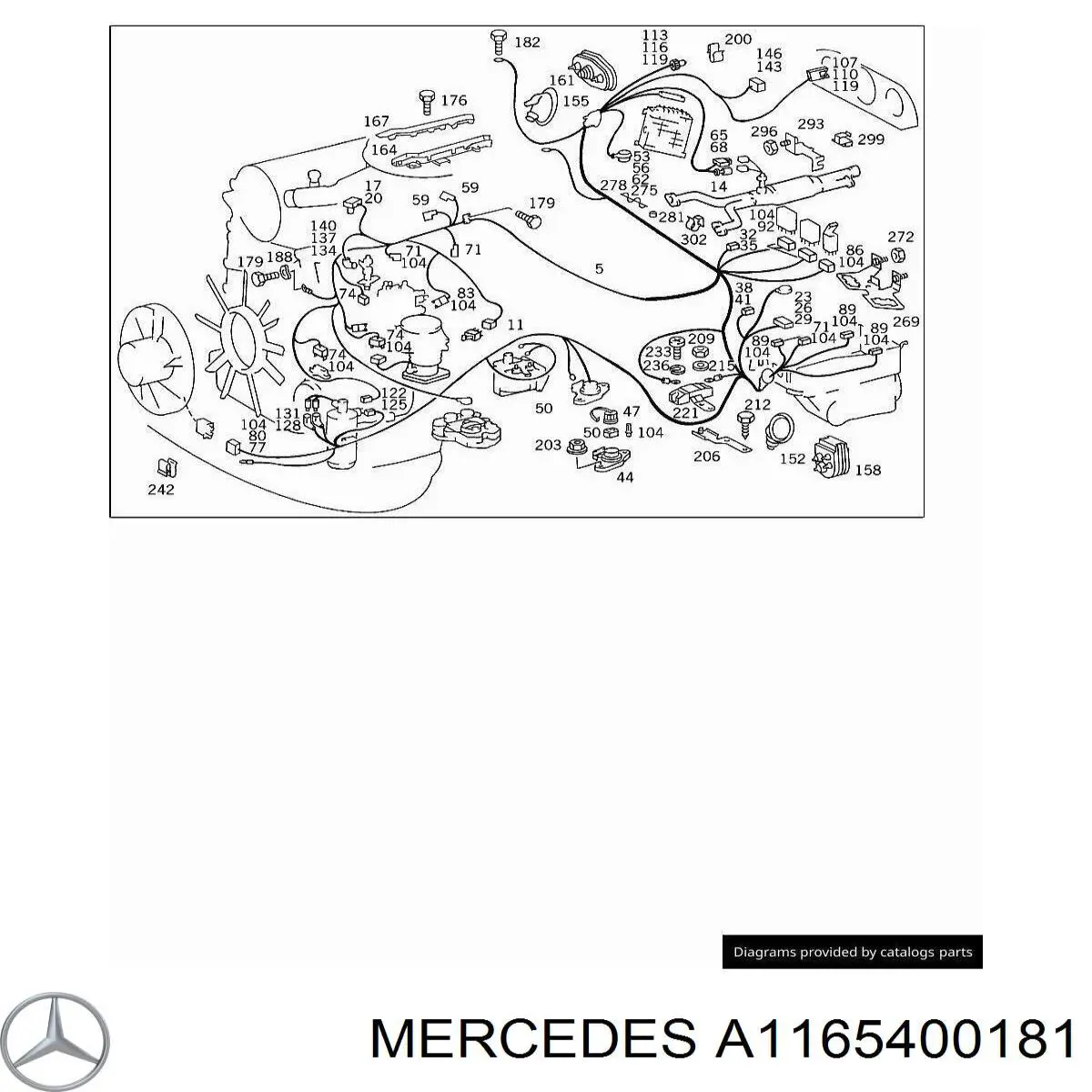 A1165400181 Mercedes 