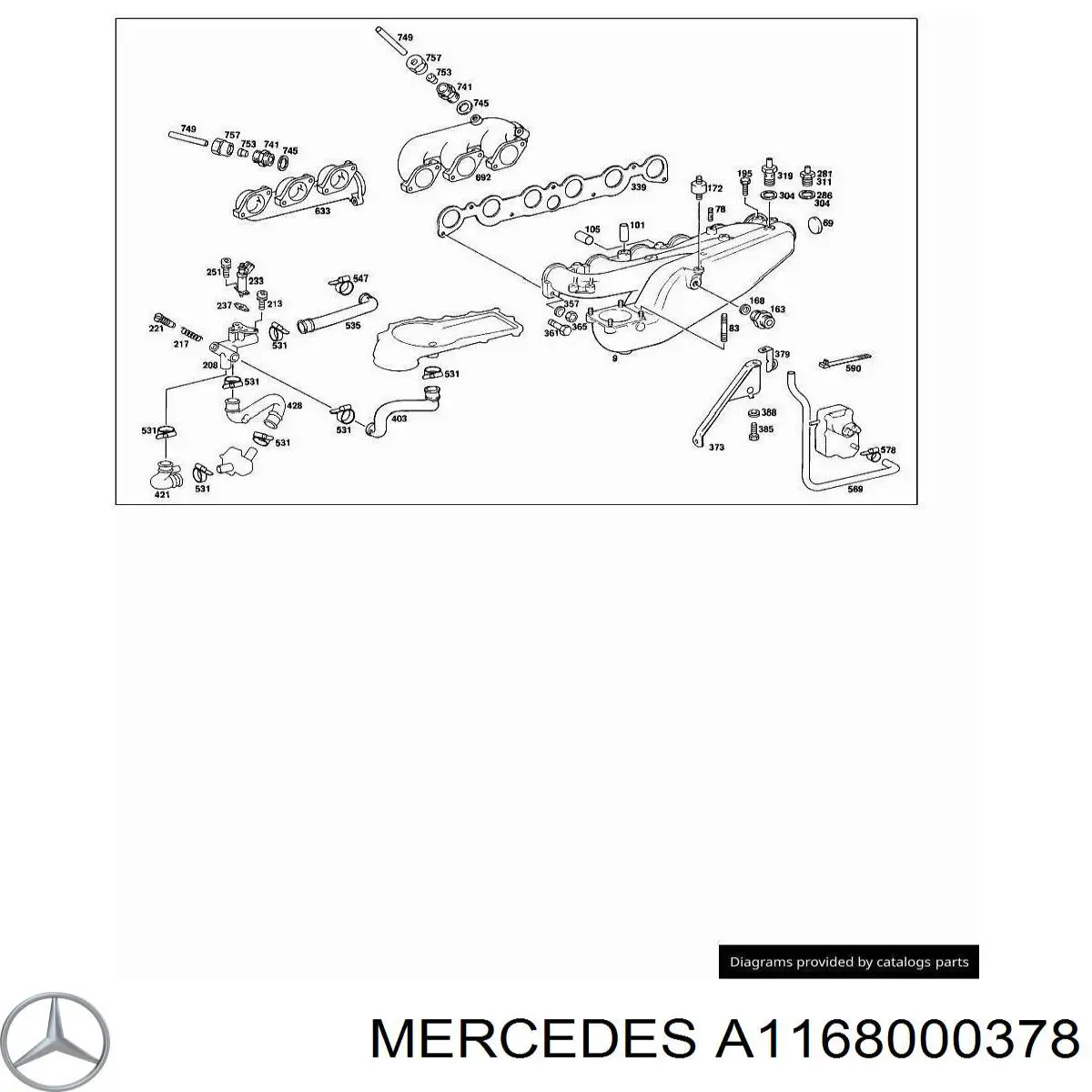 Купить A1168000378 Mercedes Блок управления ЭПХХ