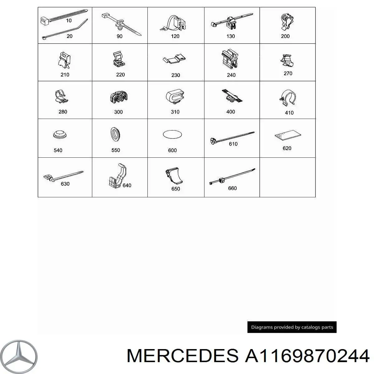 Купить A1169870244 Mercedes 