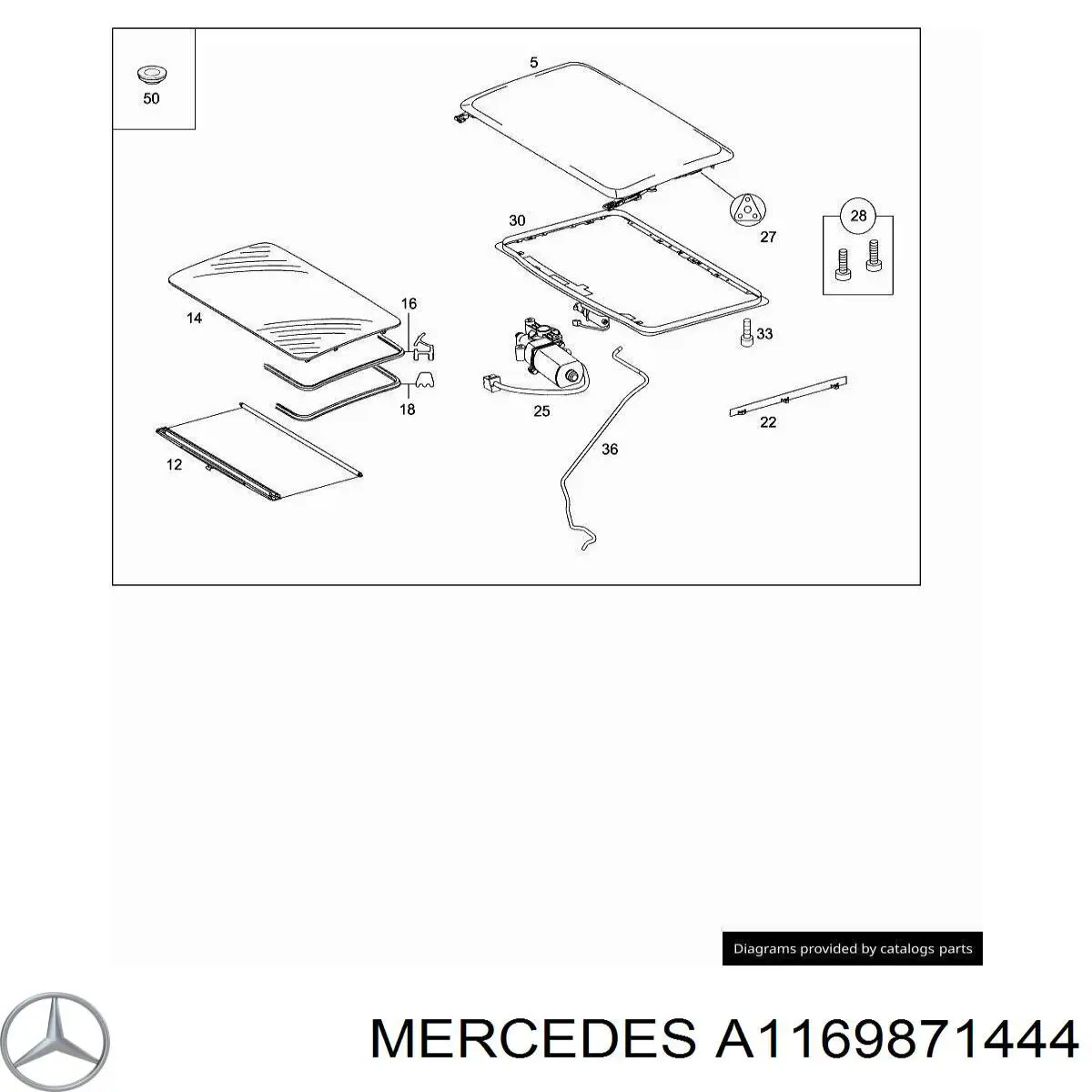 Mercedes A1169871444 цена, от 1.01 USD