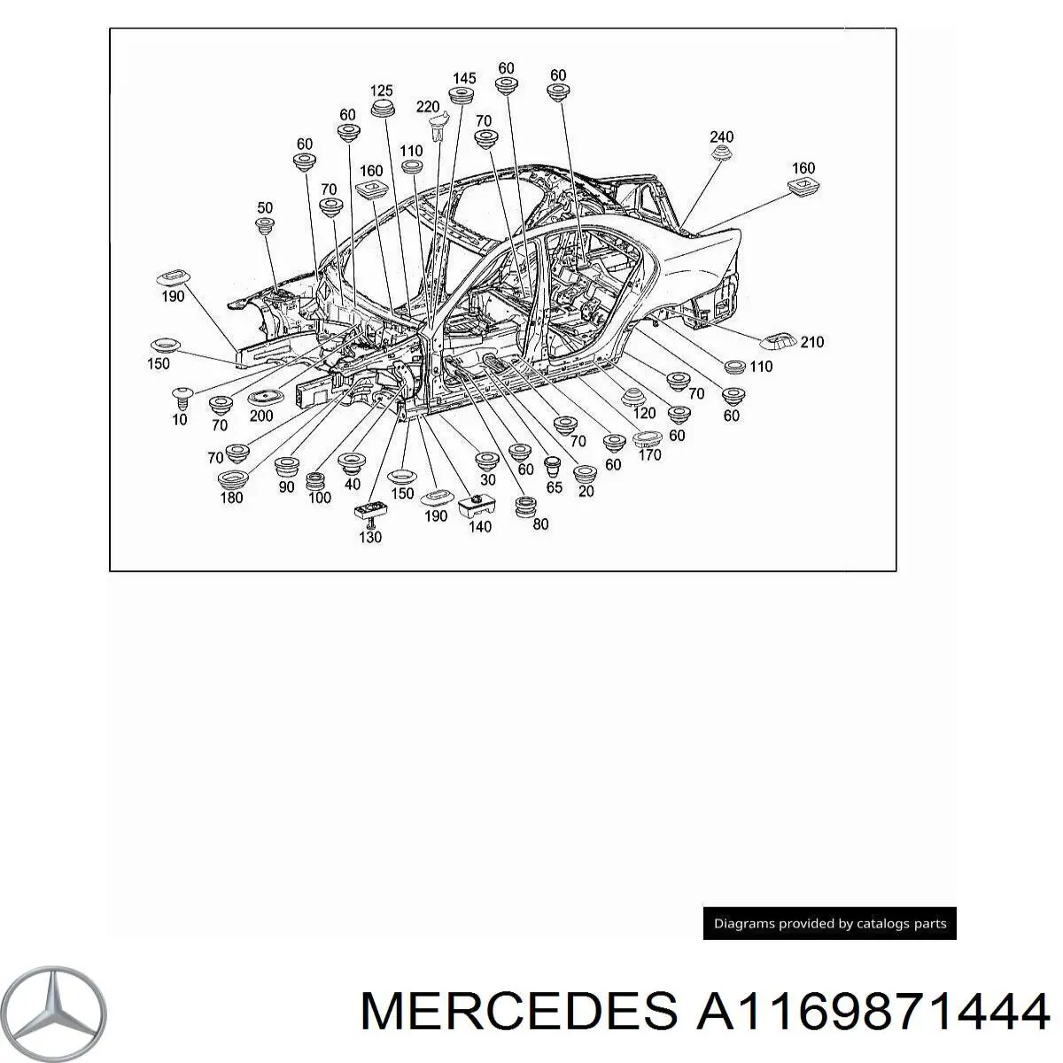 Купить A1169871444 Mercedes 
