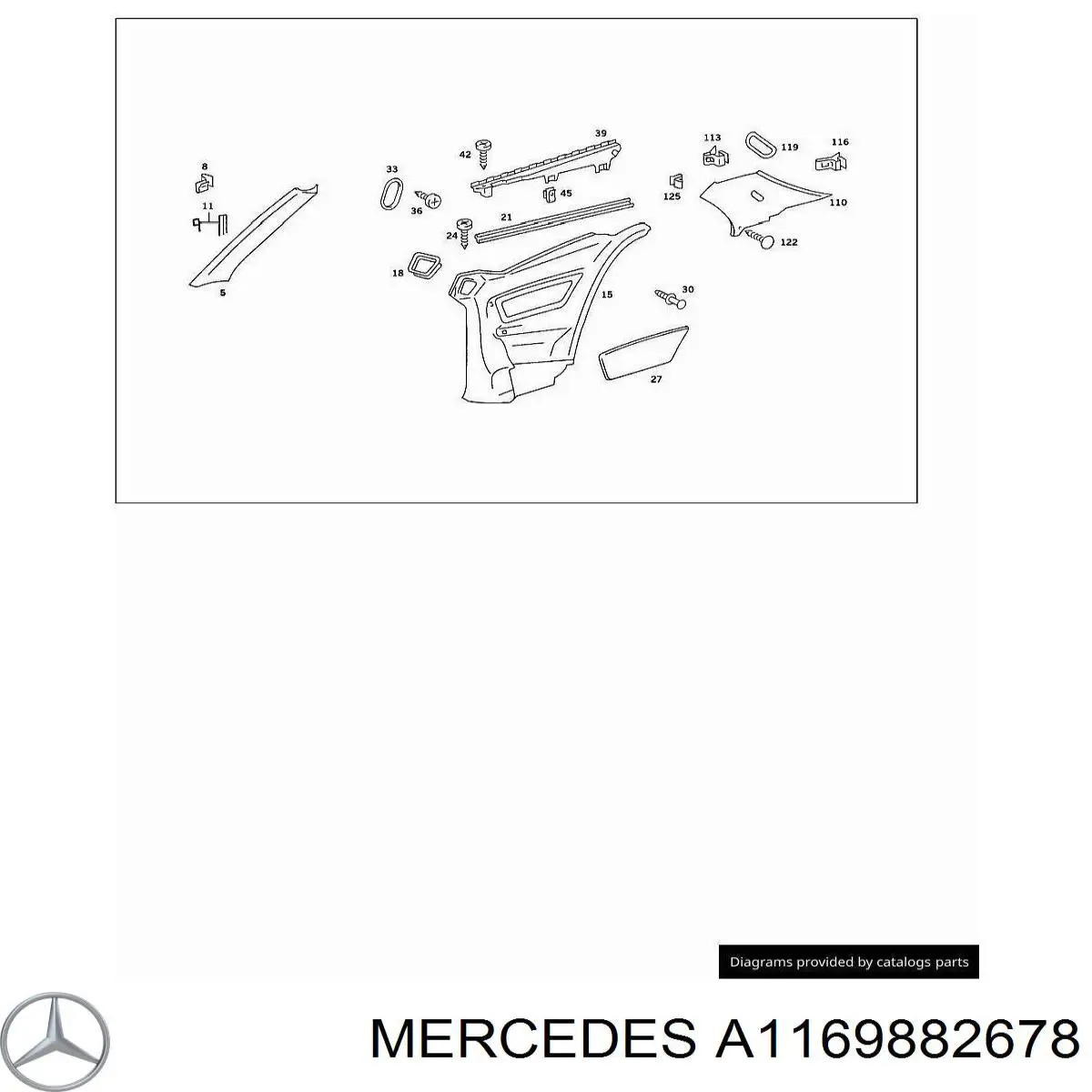 Купить A1169882678 Mercedes 