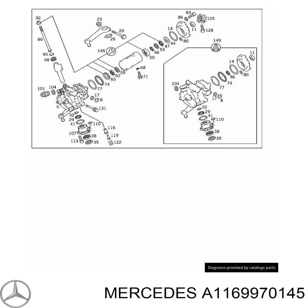  Mercedes A1169970145 цена, от 2.09 USD