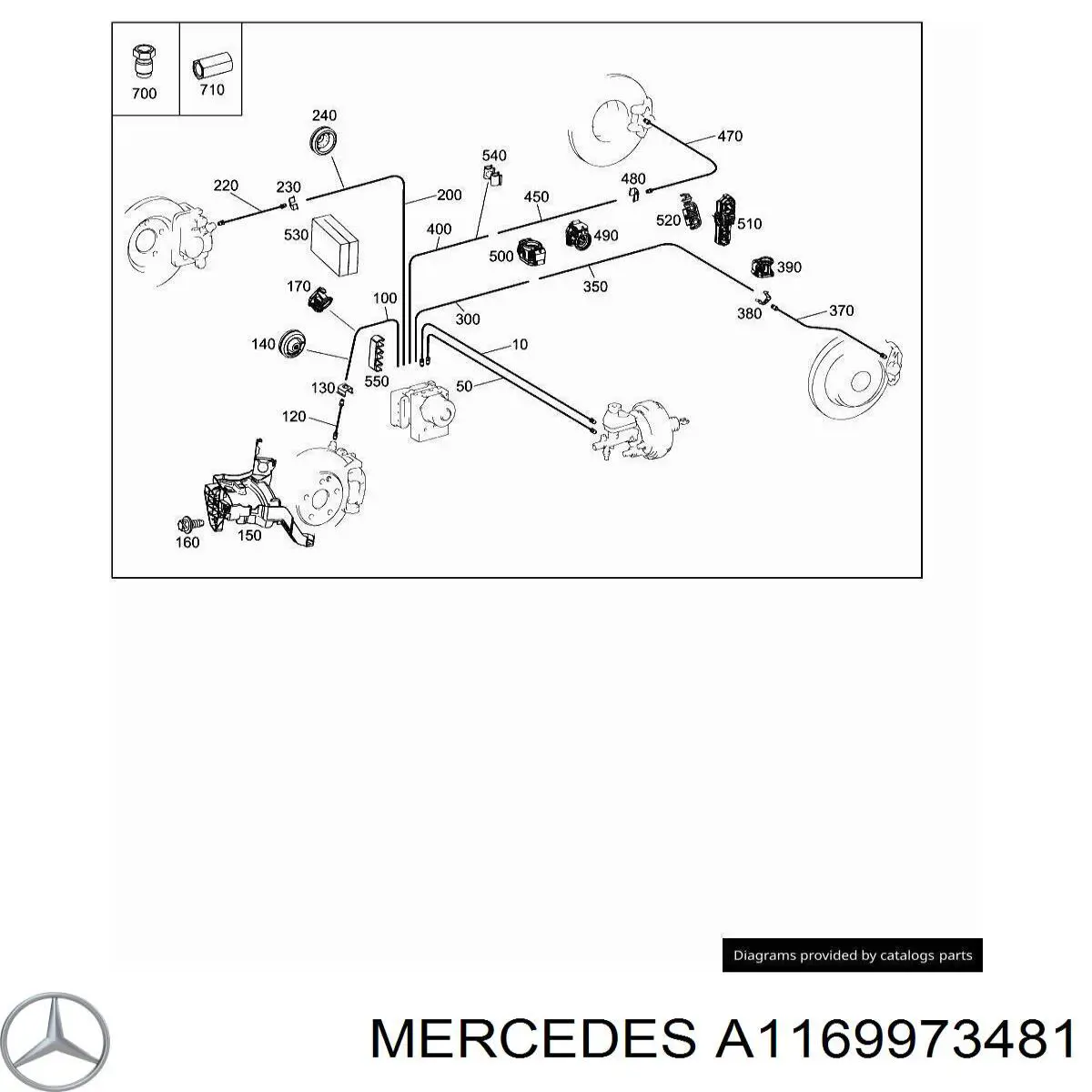  Mercedes A1169973481 цена, от 6.00 USD