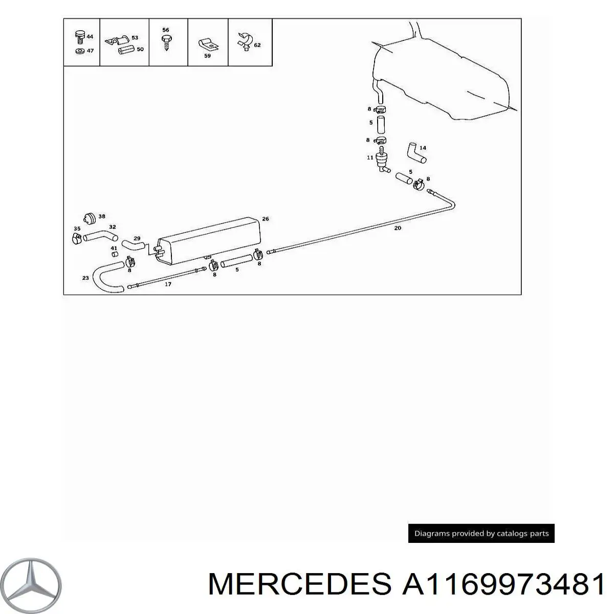 Купить A1169973481 Mercedes 