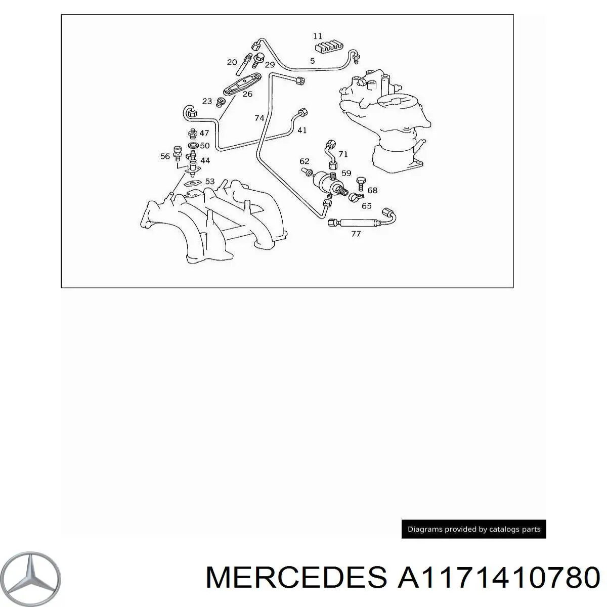  Mercedes A1171410780 цена, от 1.72 USD