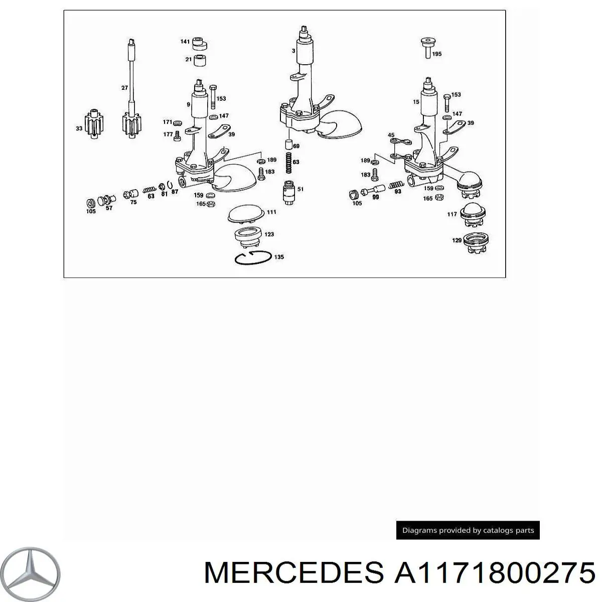 Купить A1171800275 Mercedes 