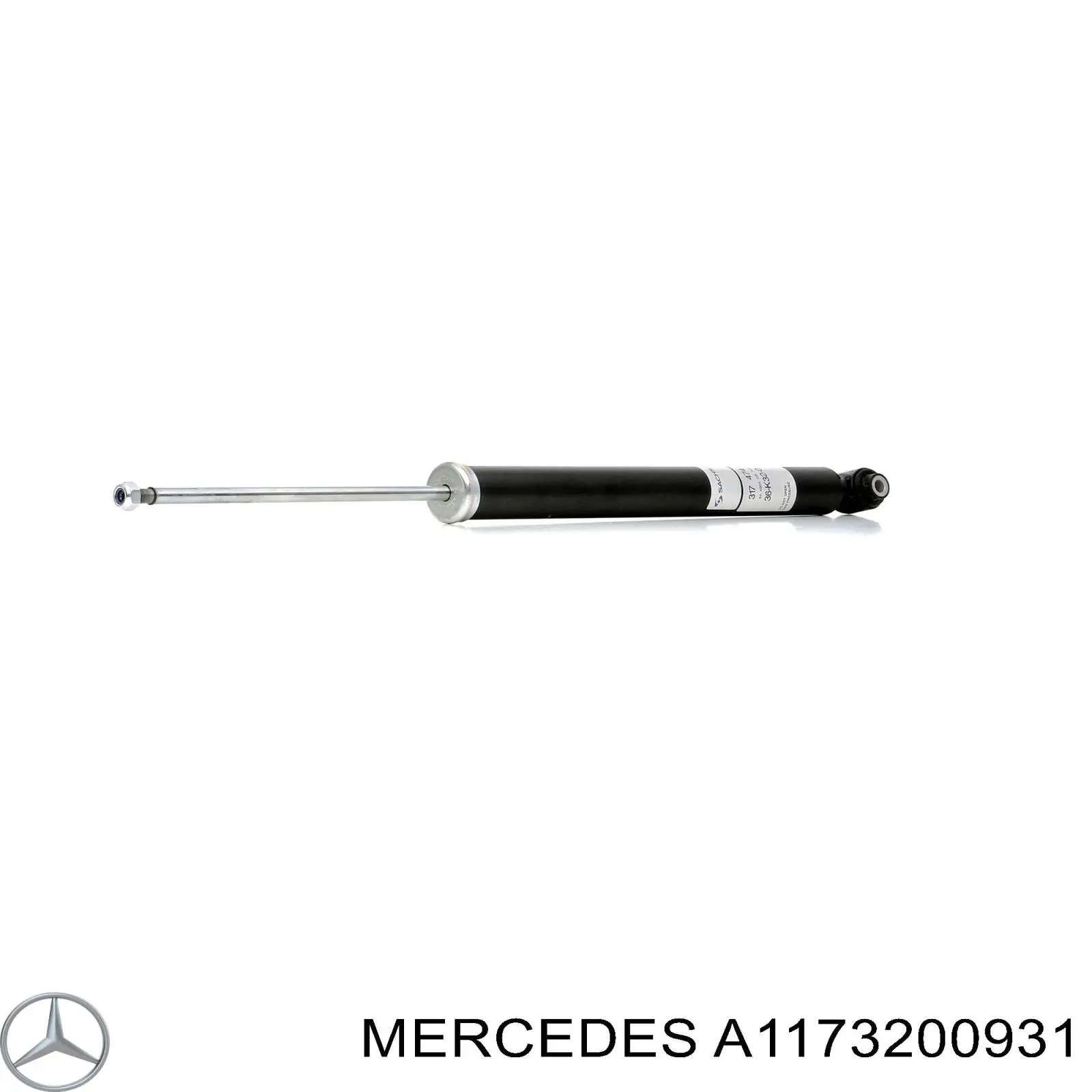 A1173200931 Mercedes amortecedor traseiro