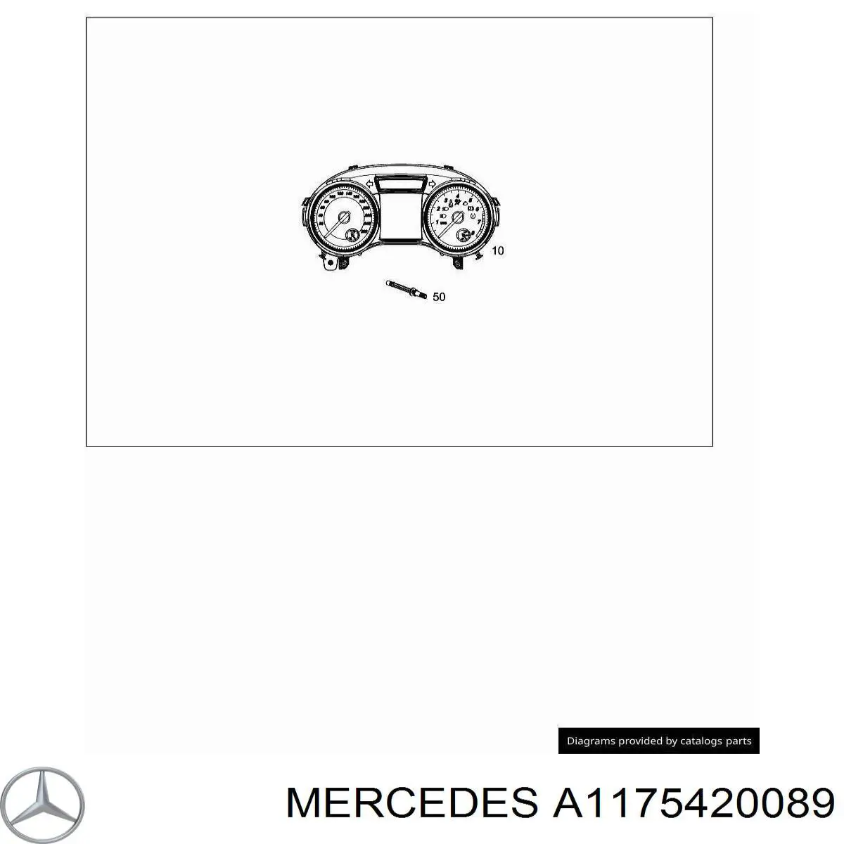  Mercedes A1175420089 цена, от 10.16 USD