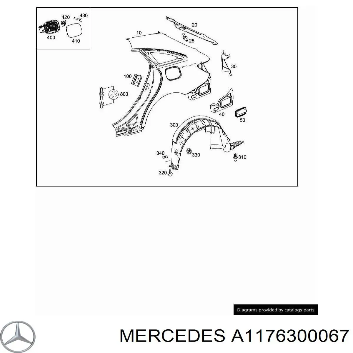  Mercedes A1176300067 цена, от 30.37 USD