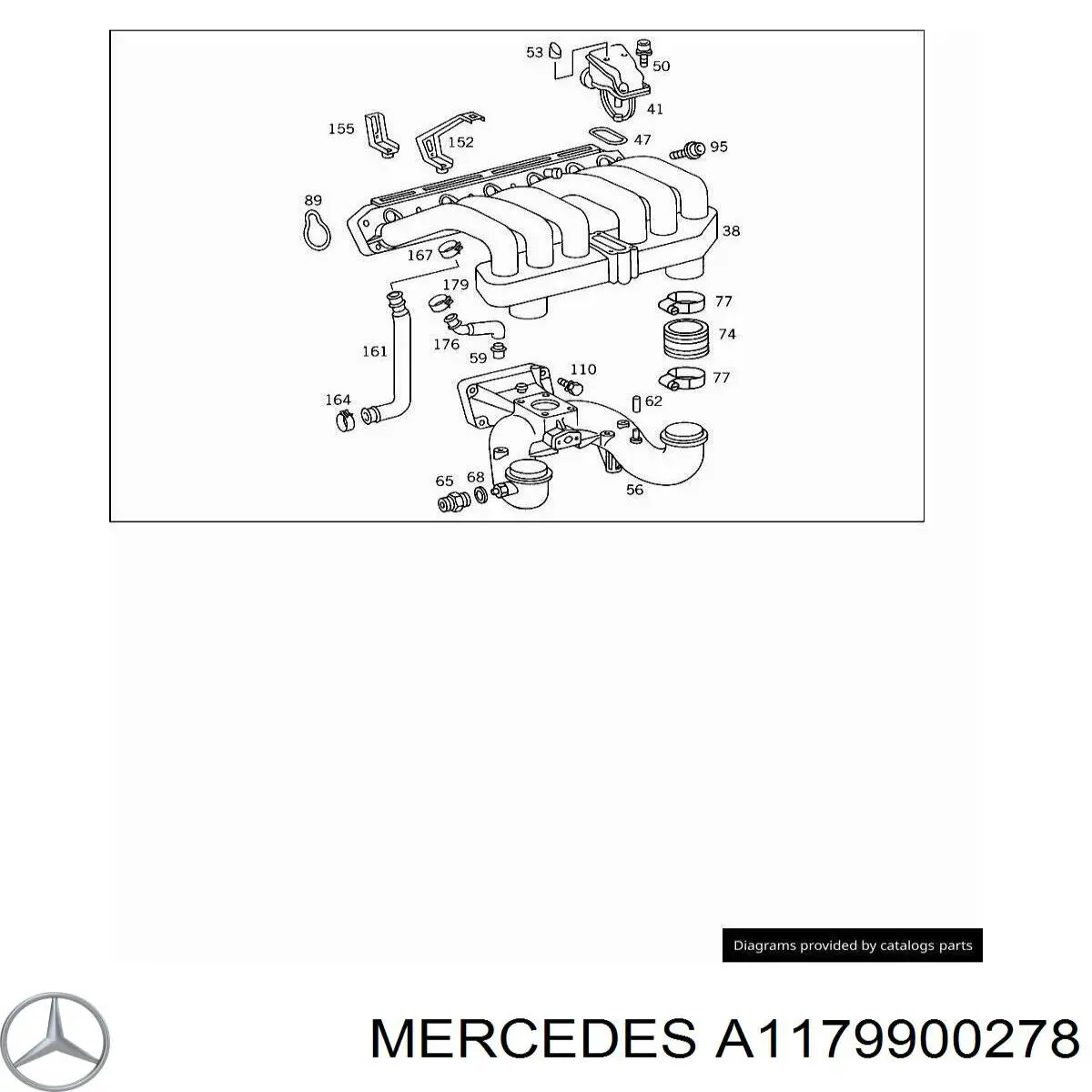  Mercedes A1179900278 цена, от 3.83 USD