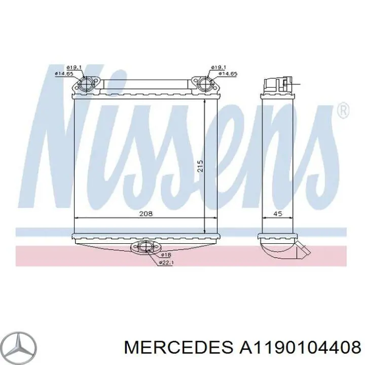 Нижний комплект прокладок двигателя Mercedes A1190104408 цена, от 44.30 USD