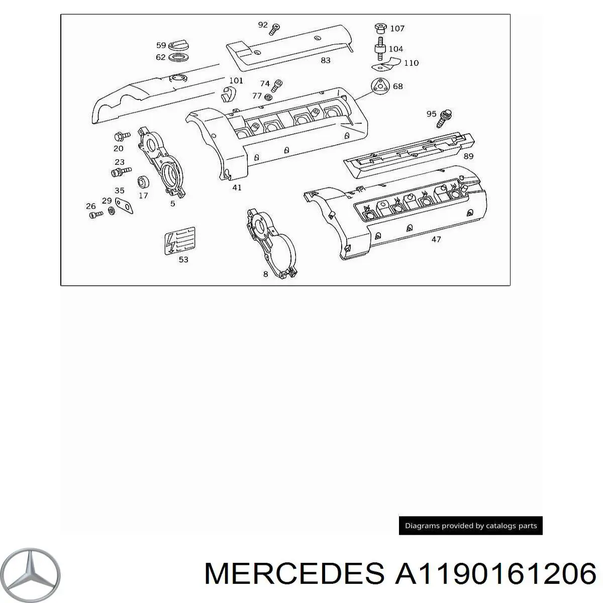 1190161206 Mercedes Головка блока цилиндров (ГБЦ) левая