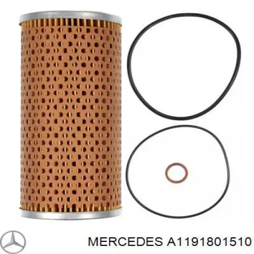 A1191801510 Mercedes caixa do filtro de óleo