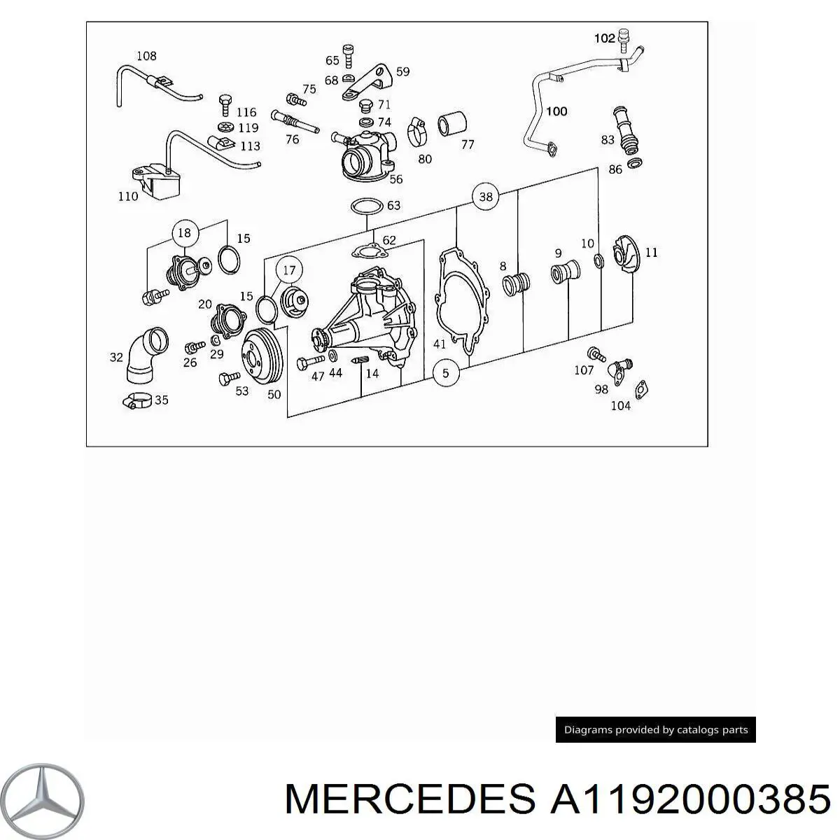 A1192000385 Mercedes 